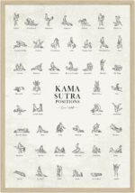 Kama Sutra Plakat - sexstillinger fra kamasutra