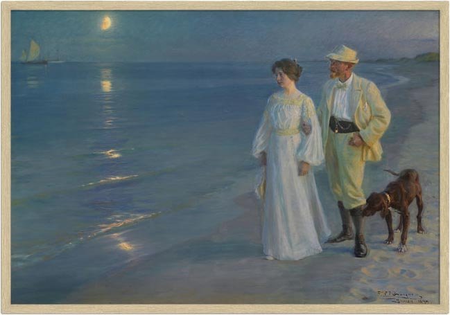 Sommeraften ved Skagen Strand