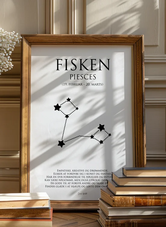Fisken Stjernetegn Plakat