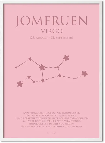 Jomfruen Stjernetegn Plakat