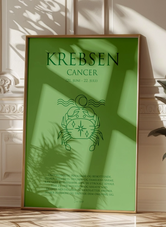 Krebsen Stjernetegn Plakat