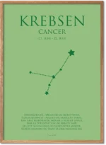 Krebsen Stjernetegn Plakat