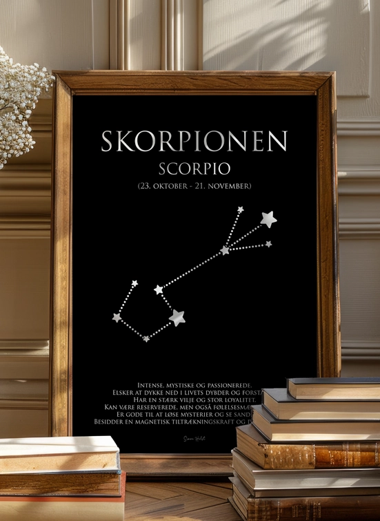 Skorpionen Stjernetegn Plakat