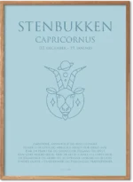 Stenbukken Stjernetegn Plakat