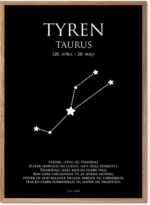 Tyren Stjernetegn Plakat