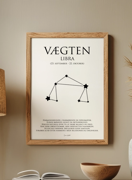 Vægten Stjernetegn plakat