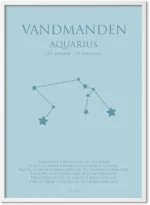 Vandmanden Stjernetegn Plakat